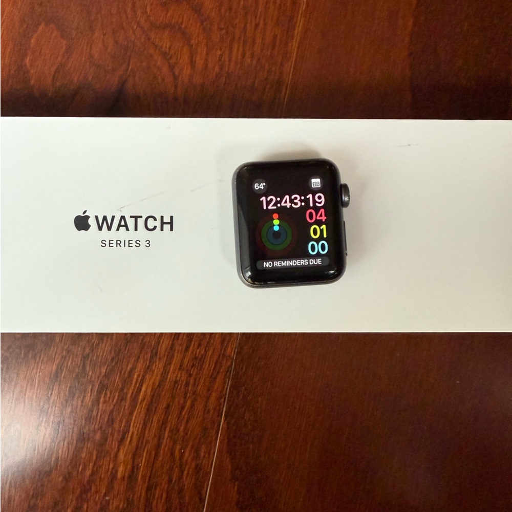 Apple Watch Series 3 with charger